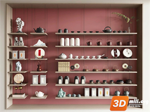 Tea Set 3D Model